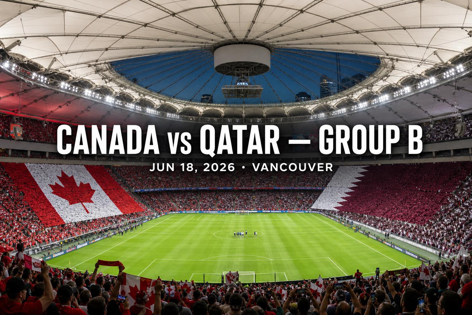 World Cup 2026 — Canada vs Qatar (Group B — Match 2)