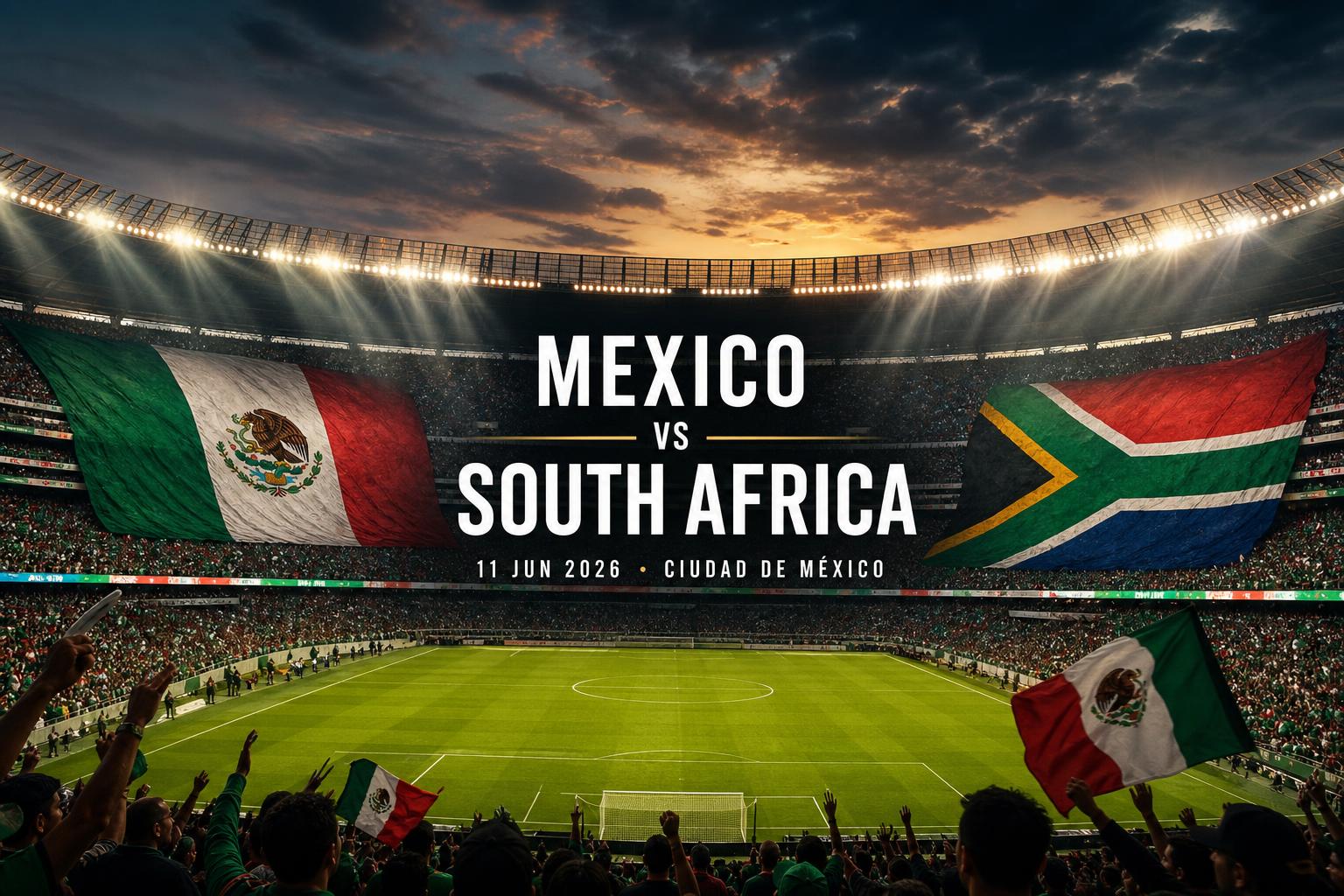 🏆 World Cup 2026 — Opening: Mexico vs South Africa