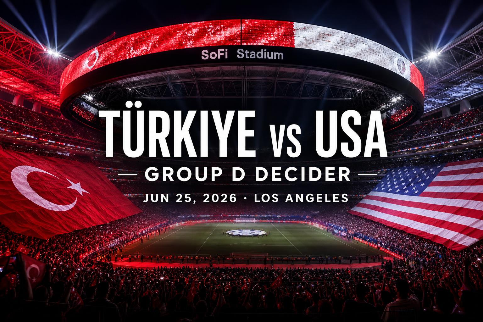 World Cup 2026 — Turkey vs USA (Group D — Match 3)