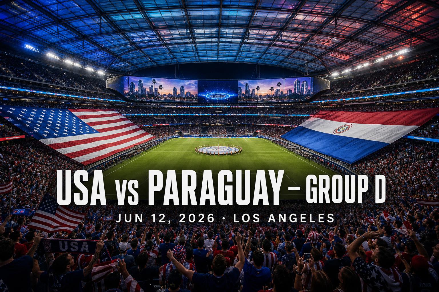 World Cup 2026 — USA vs Paraguay (Group D — Match 1)